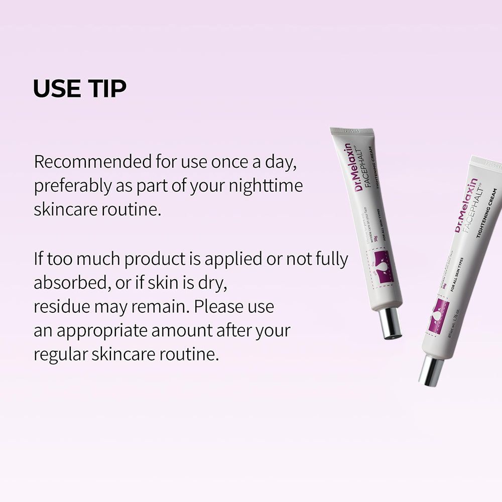 Twee tubes verstevigende crème Dr. Melaxin Facephalt.