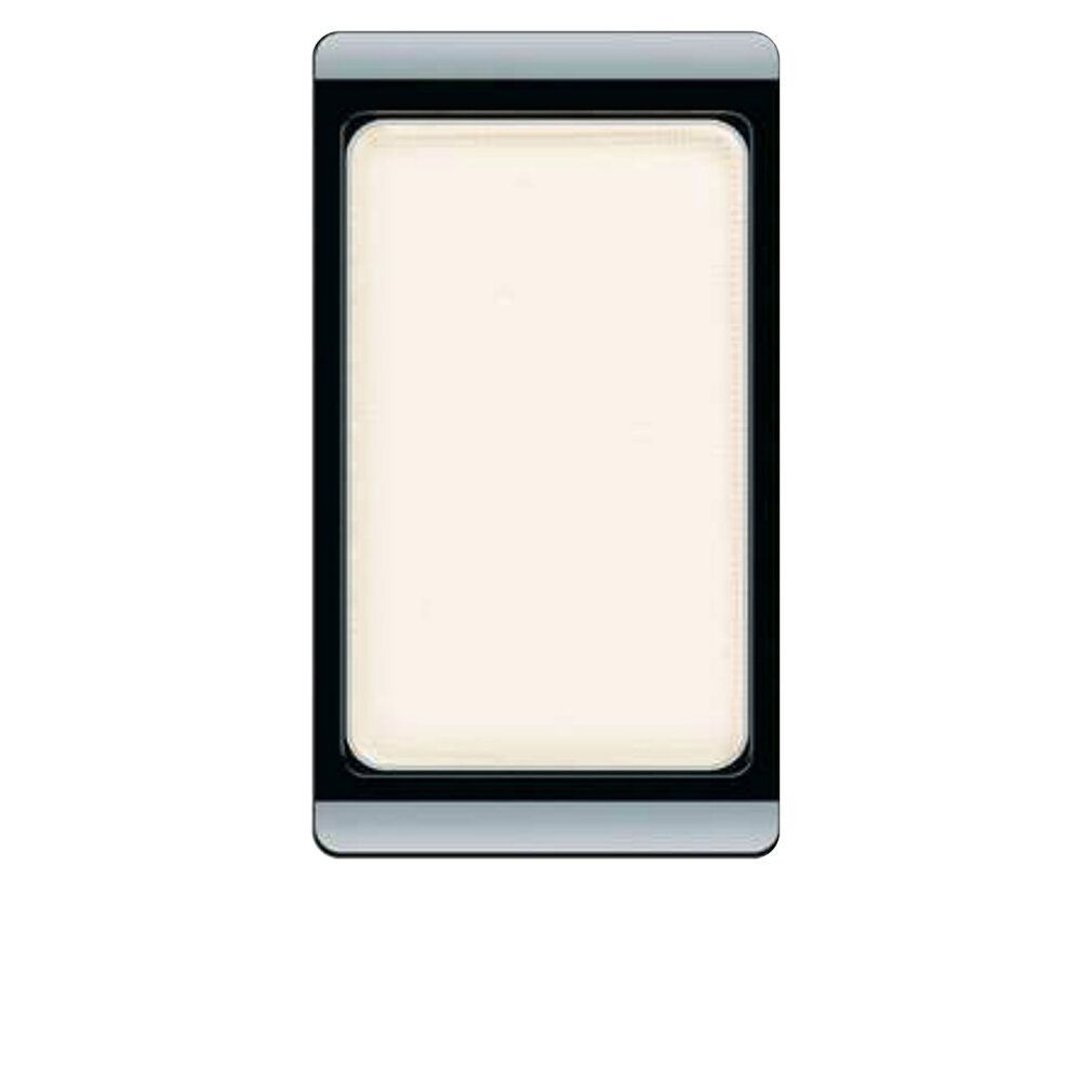 Un fard à paupières Artdeco Blanc Mat 512 dans un boîtier noir et argenté.