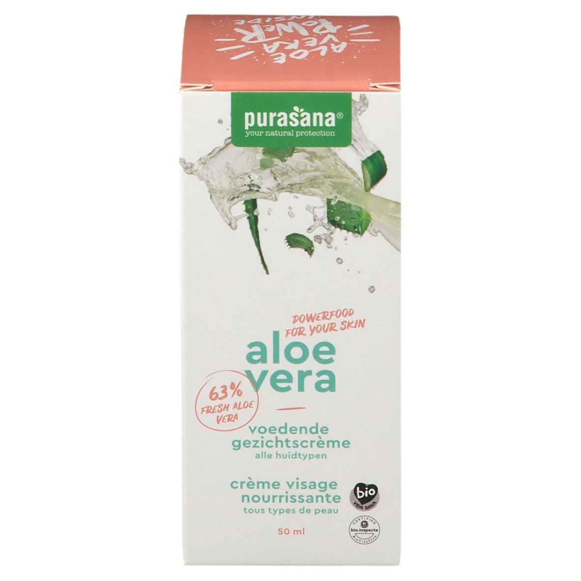 Purasana® Aloe Vera Crème Visage Nourissante