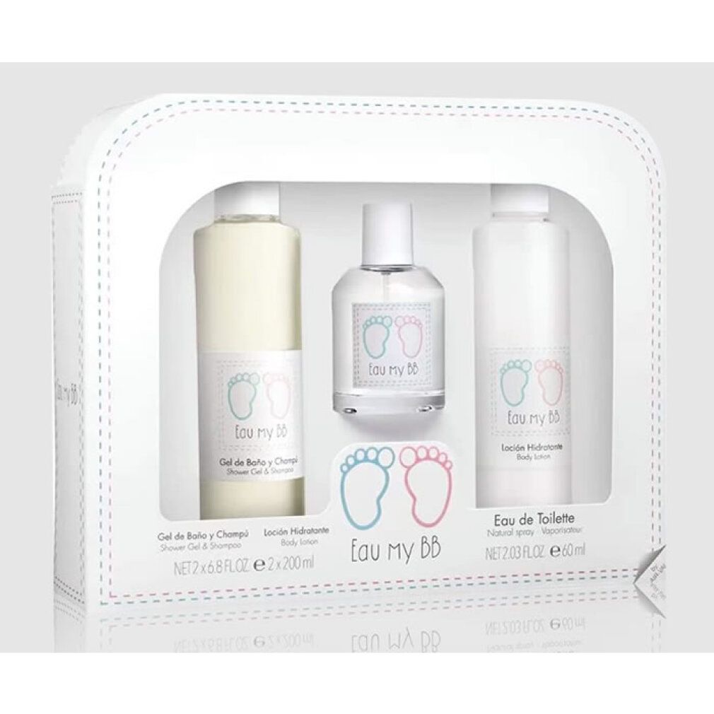 Eau My BB geschenkset met douchegel, bodylotion en eau de toilette voor baby's.