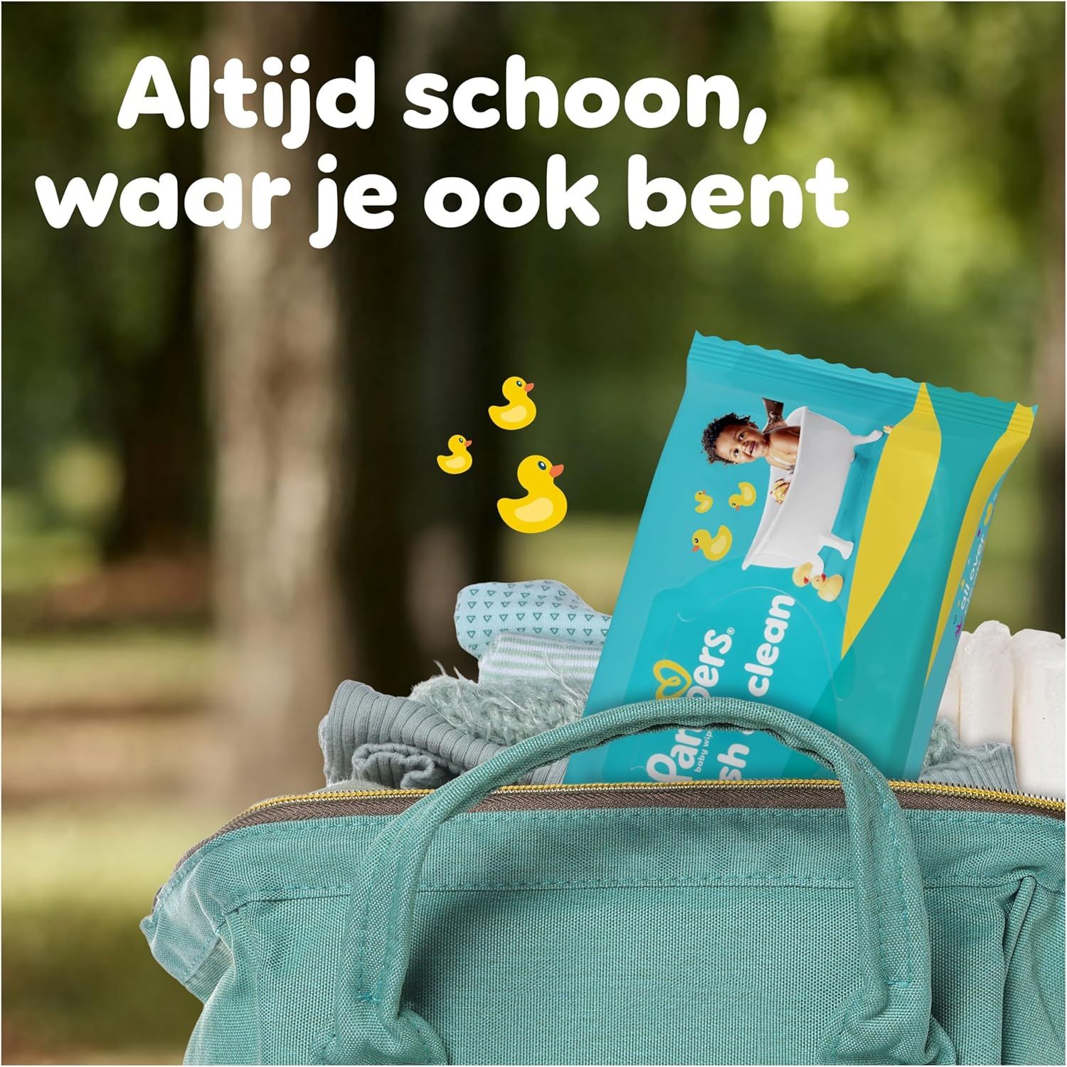 Pampers Fresh Clean: Dagelijkse reiniging van top tot teen.