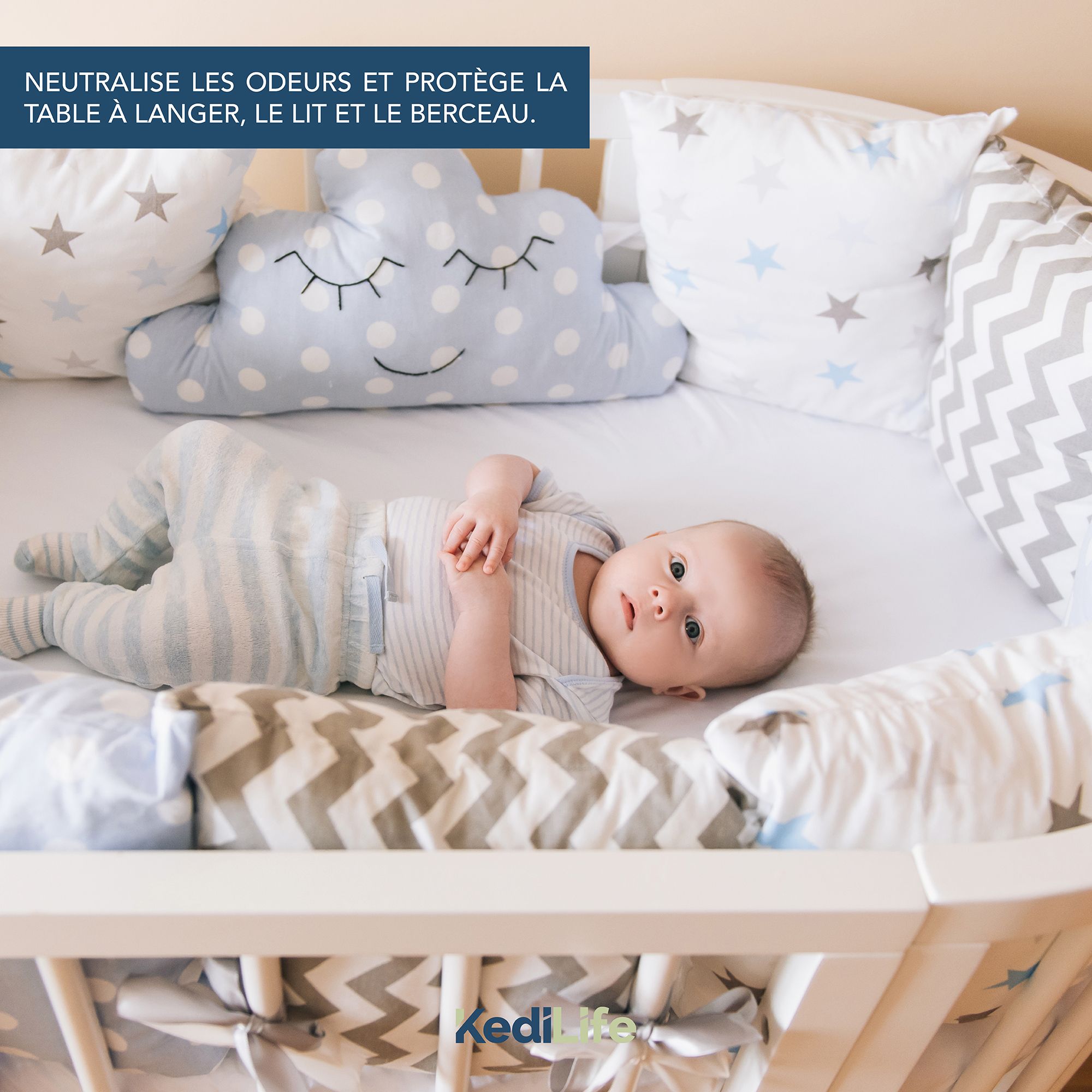 KediLife Alèses Jetables pour Bébé 40x60