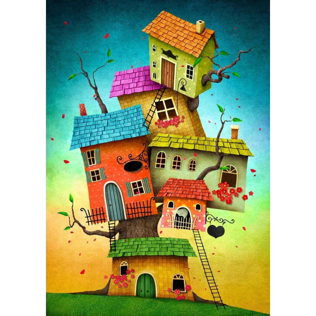 enjoy Puzzle Fairy Houses 1000 pièces