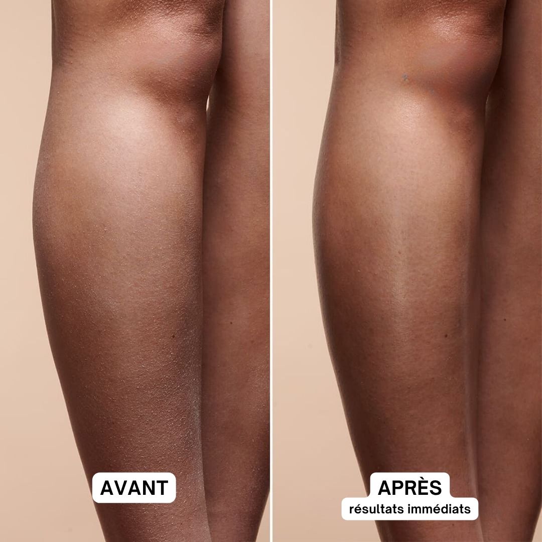 Pot de produit avec texte. Texte : Sans Parabènes, Sans Sulfates, Sans Allergènes, Sans Phtalates. Testé dermatologiquement.