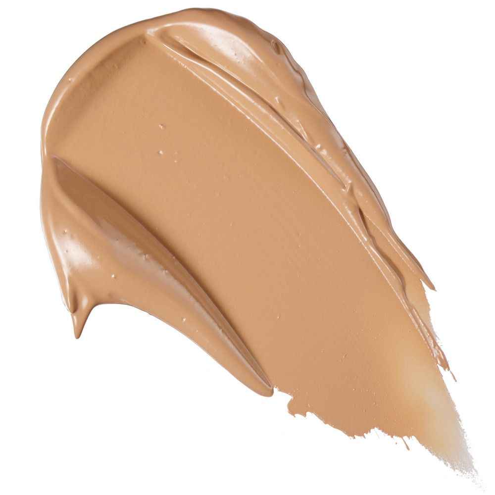 Échantillon de correcteur de teint clair. Texture lisse et crémeuse.