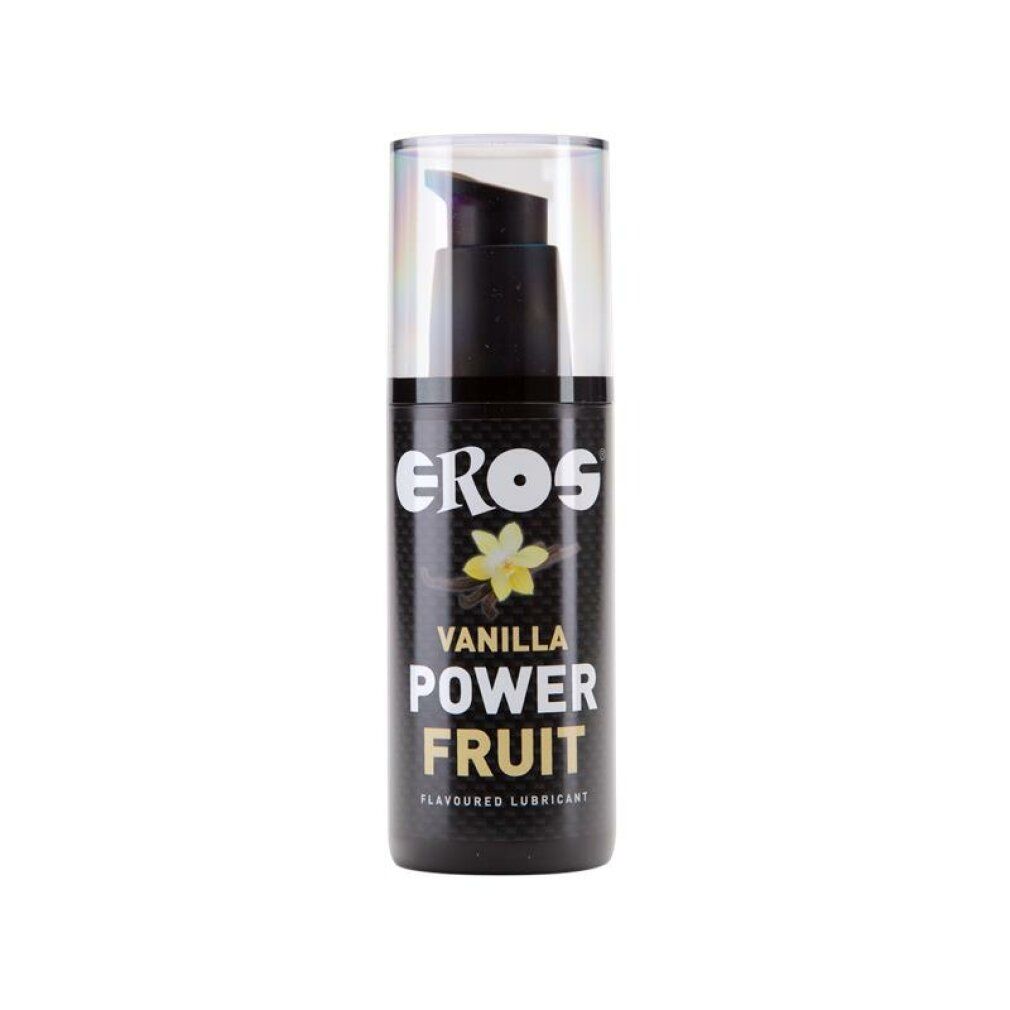Eros Power Fruit Massagegel Vanille, 100ml fles met pompdispenser.