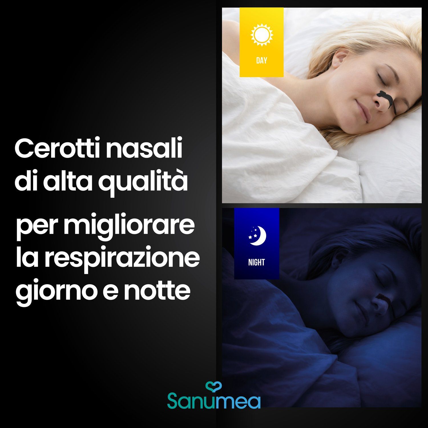 Patchs nasaux de haute qualité pour améliorer la respiration de jour comme de nuit.