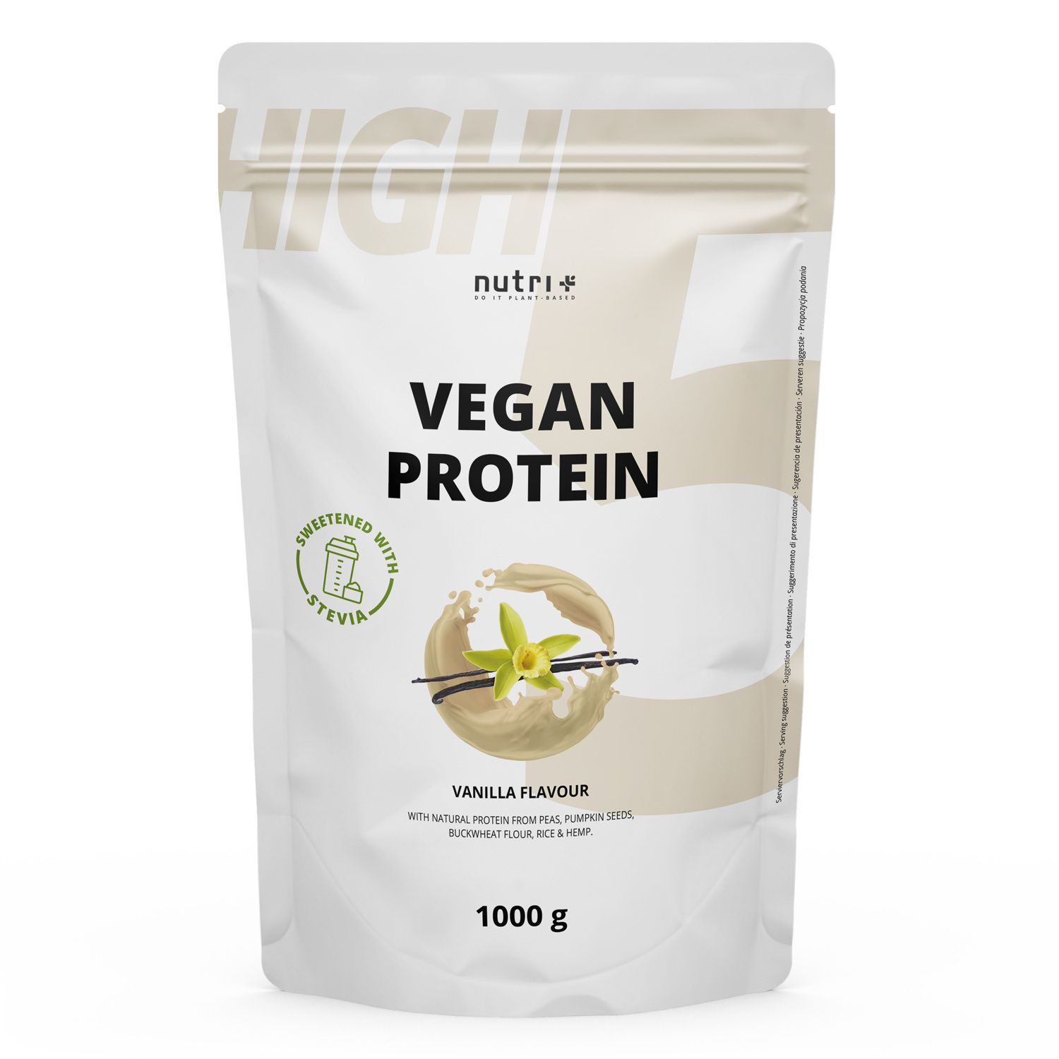 nutri+ High 5 Veganistisch Eiwitpoeder zonder soja 1kg