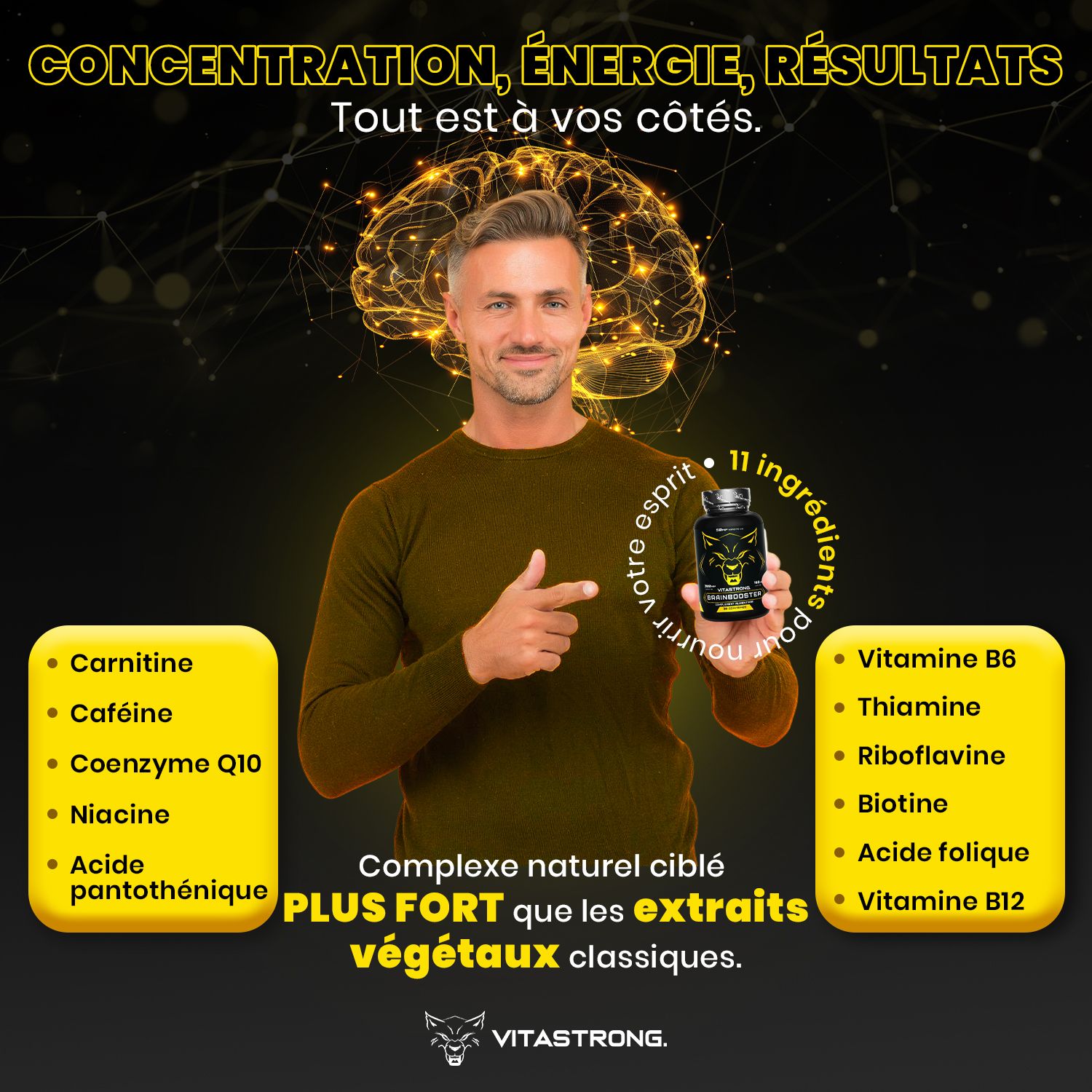 Gebruik van het product voor gamers, studenten en ondernemers. Gele velden.