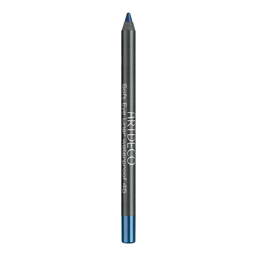 Un crayon bleu Artdeco Soft Eye Liner Waterproof 45. Le crayon est bleu et noir.