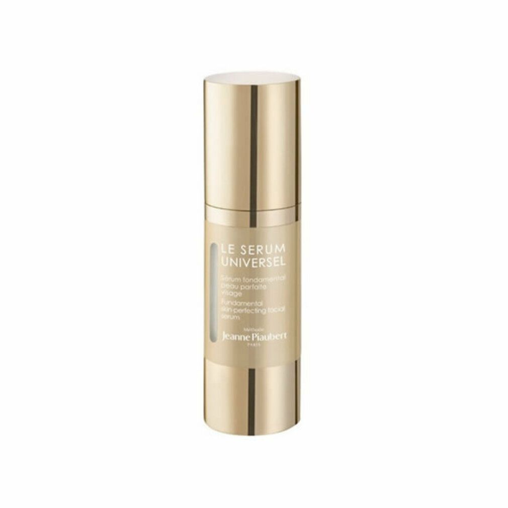 Gouden serumfles. Opschrift: Le Serum Universel. Met doseerkop. Tekst: Fundamental Skin-Perfecting Facial Serum.