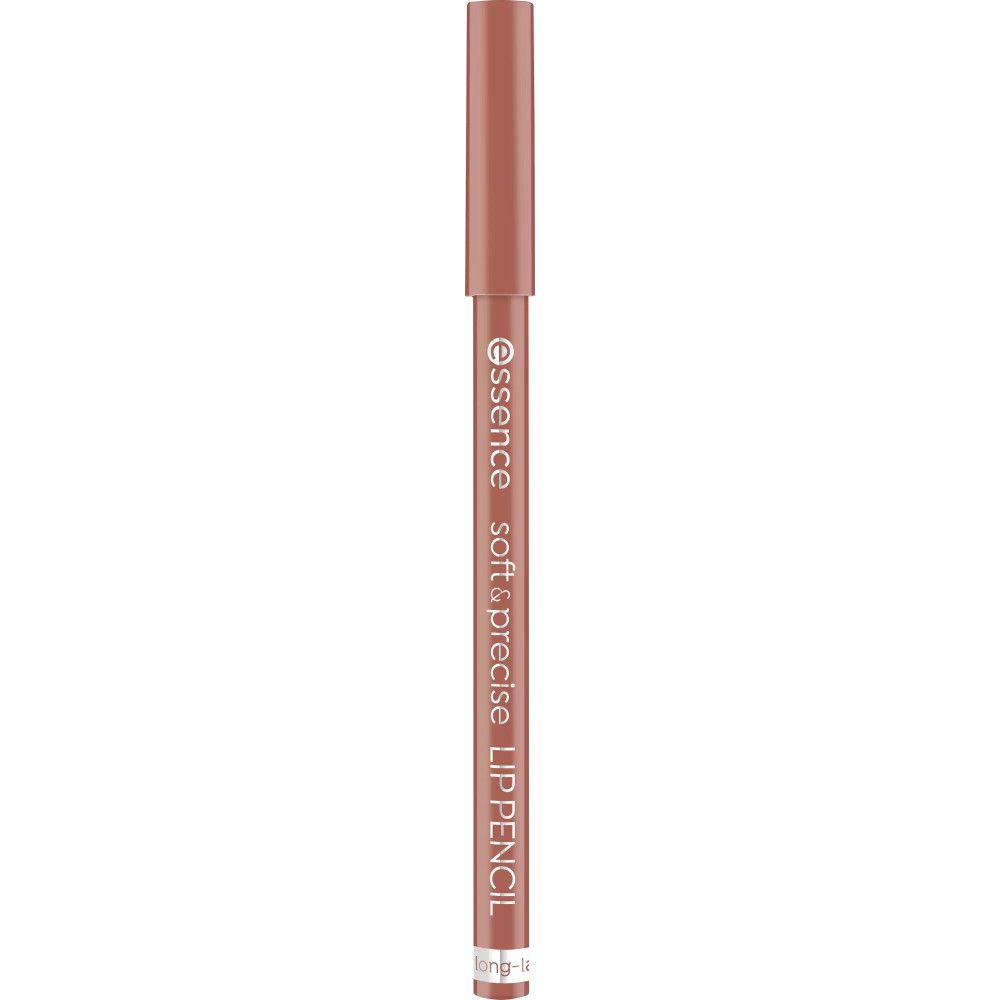 Lipliner. Lichtbruine kleur. Opschrift: Essence soft & precise LIP PENCIL.