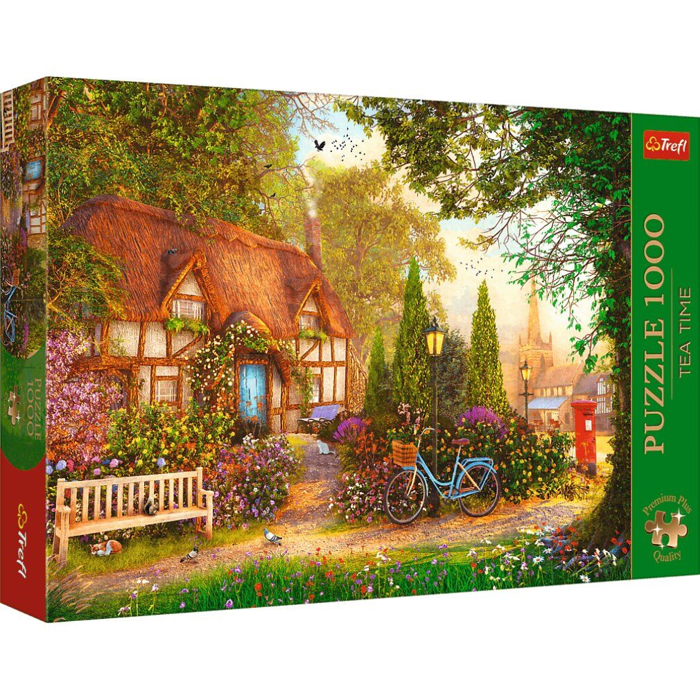 trefl Puzzel Premium Plus Theetijd: Landhuis 1000 Onderdelen