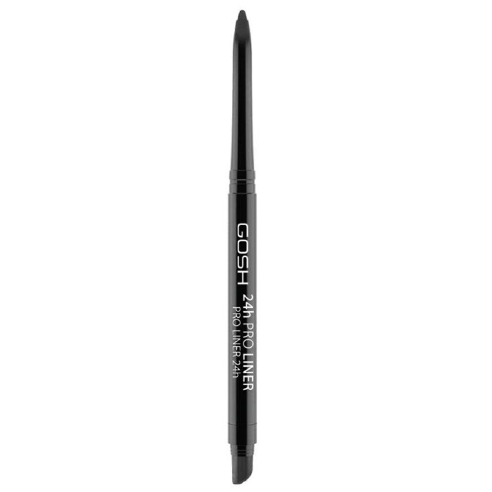 Gosh 24h Pro Liner Eyeliner en Noir Carbone. Crayon eye-liner noir rétractable.