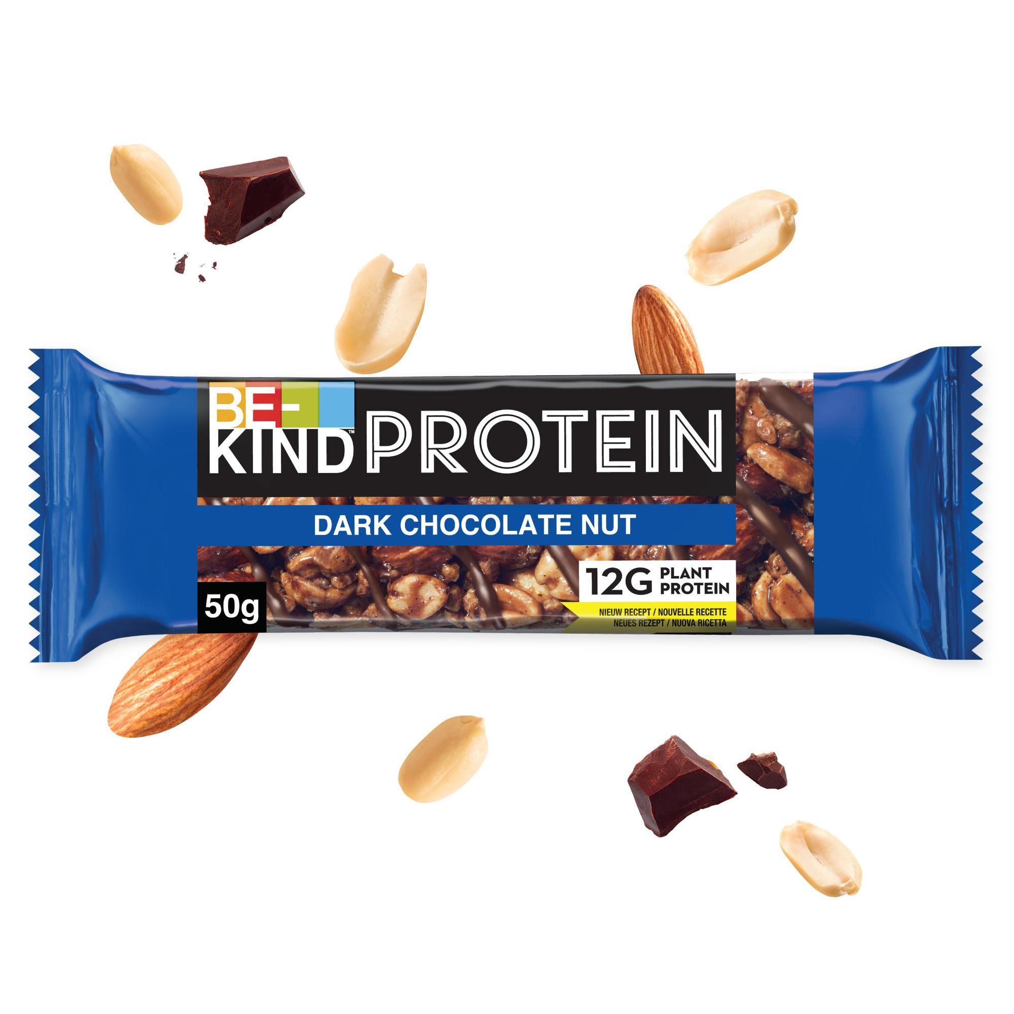 BE-KIND Reep Donkere Chocolade & Eiwit - Natuurlijke Snack met Noten