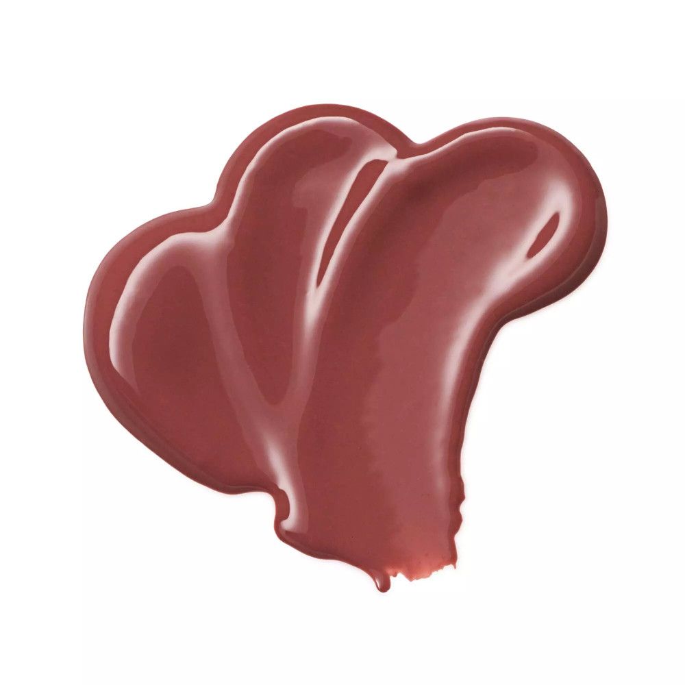 Échantillon de produit en forme de ligne incurvée. Couleur : rose brunâtre.