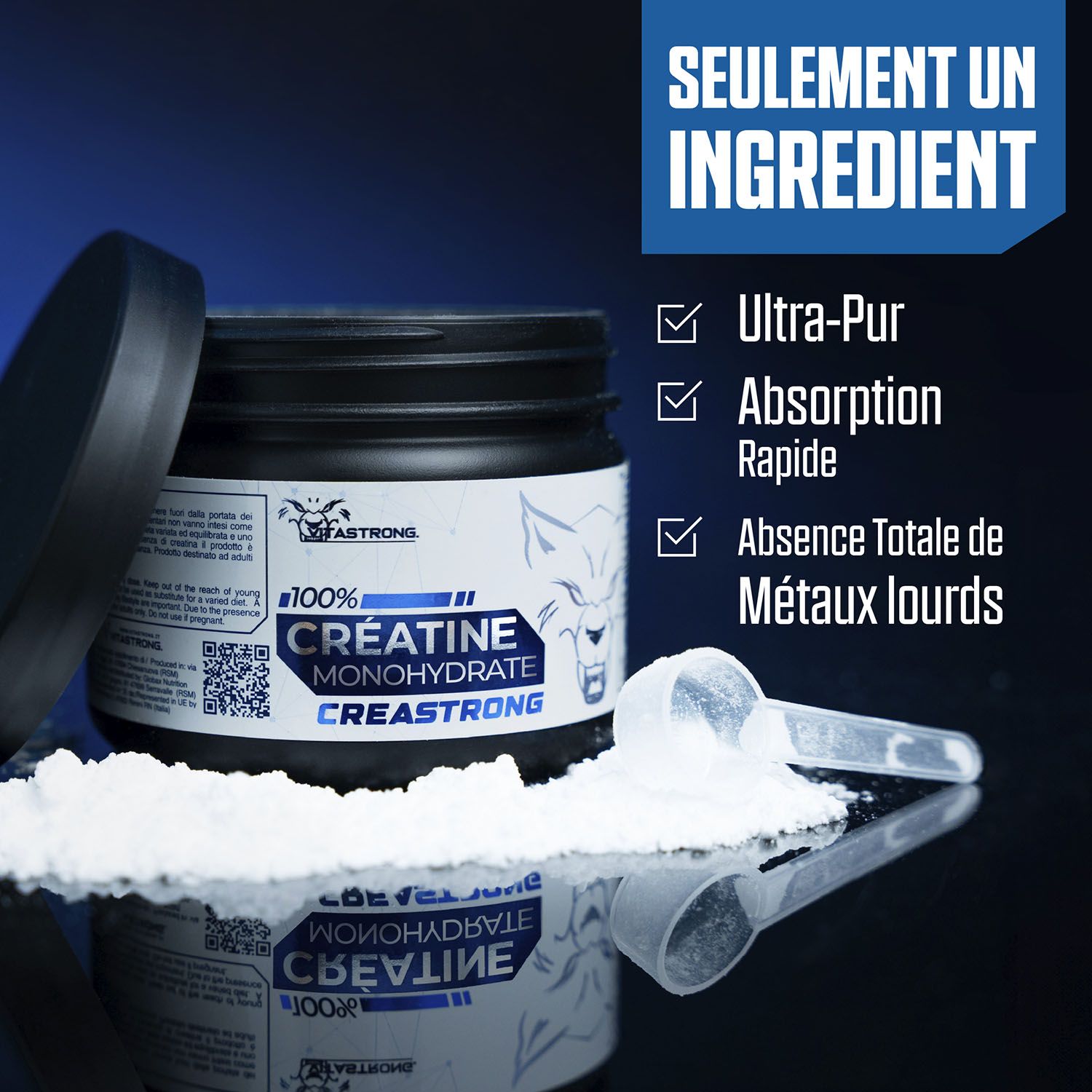 Vitastrong Créatine Creastrong® 250G