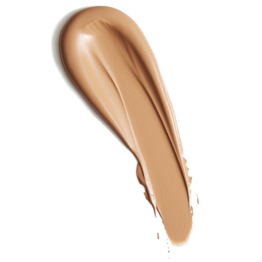 Échantillon de correcteur clair, couleur crème, sur fond blanc. La texture est lisse et couvrante.