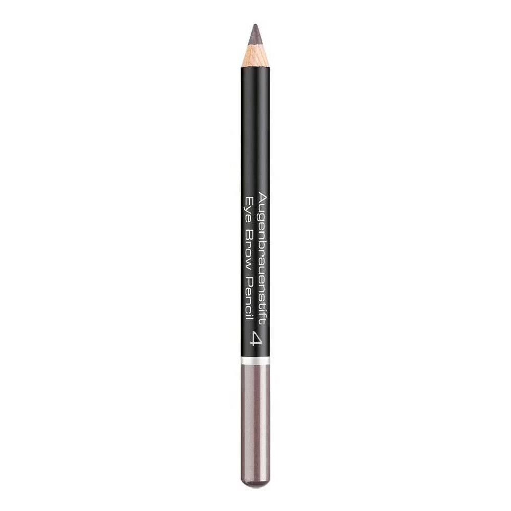 Crayon à sourcils marron, pointe taillée. Inscription: Augenbrauenstift Eye Brow Pencil 4.