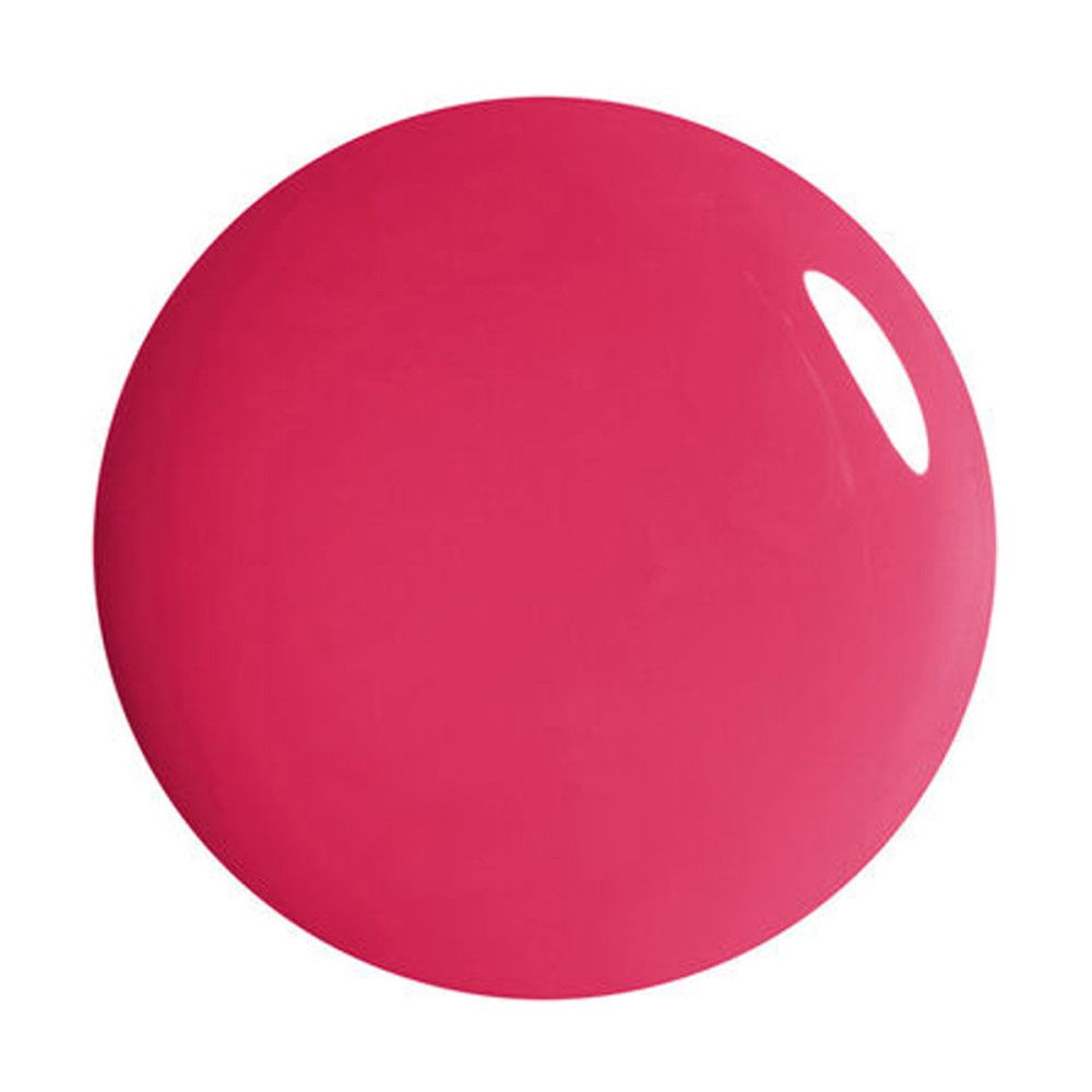 Tache ronde de vernis à ongles rose. Surface brillante.