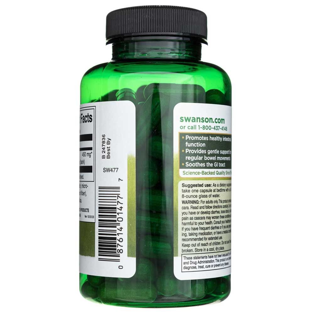 Achterkant van een groene capsulefles met website en gebruiksinstructies.