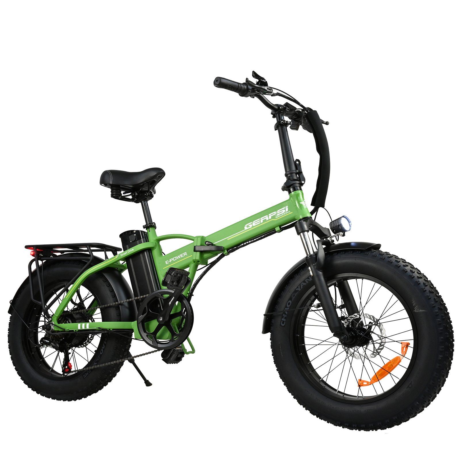 BAOLUJIE DZ2002 Vélo électrique à gros pneus pour adultes, batterie amovible 48 V 16 Ah