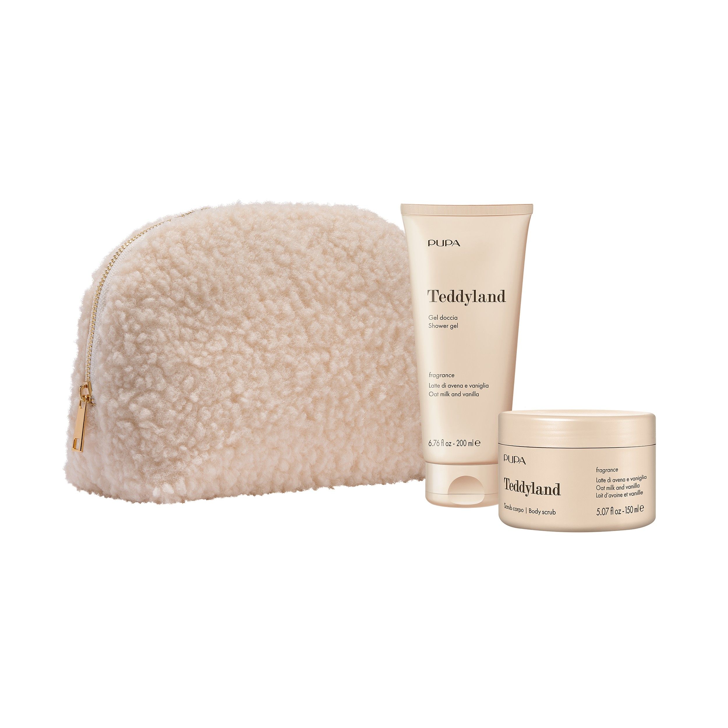 Pupa Teddy Douchegel + Scrub Avena Vaniglia