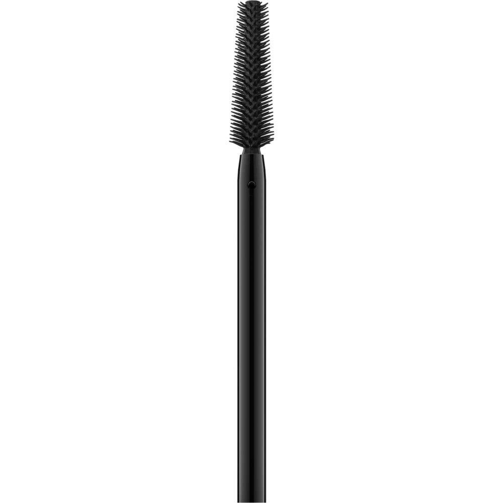 Brosse de mascara noire avec poils. Manche noir.
