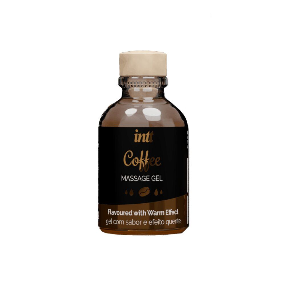 Bouteille de gel de massage Intt Coffee. Effet chauffant.