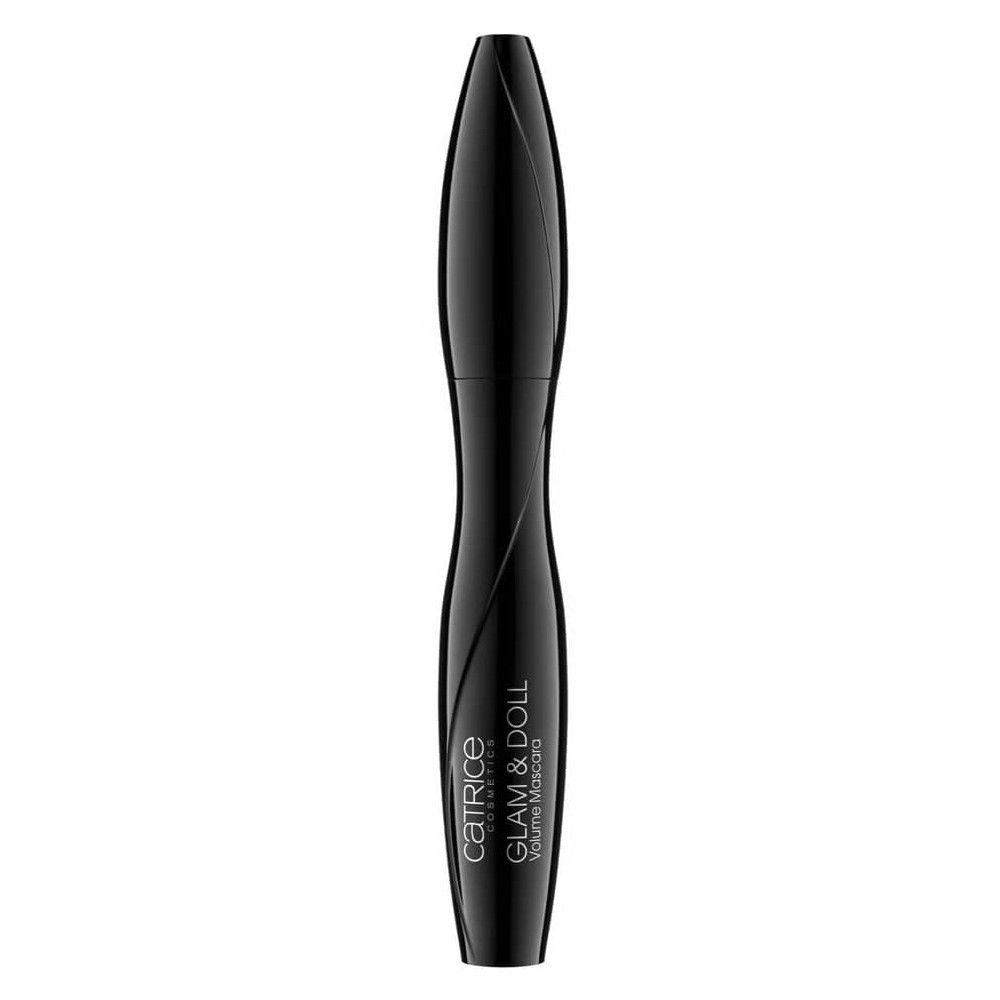 Tube de mascara noir. Inscription "CATRICE GLAM & DOLL Volume Mascara" sur le tube.