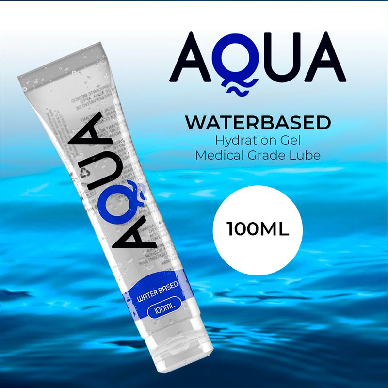 Tube de gel d'hydratation AQUA à base d'eau, lubrifiant de qualité médicale, 100ml.