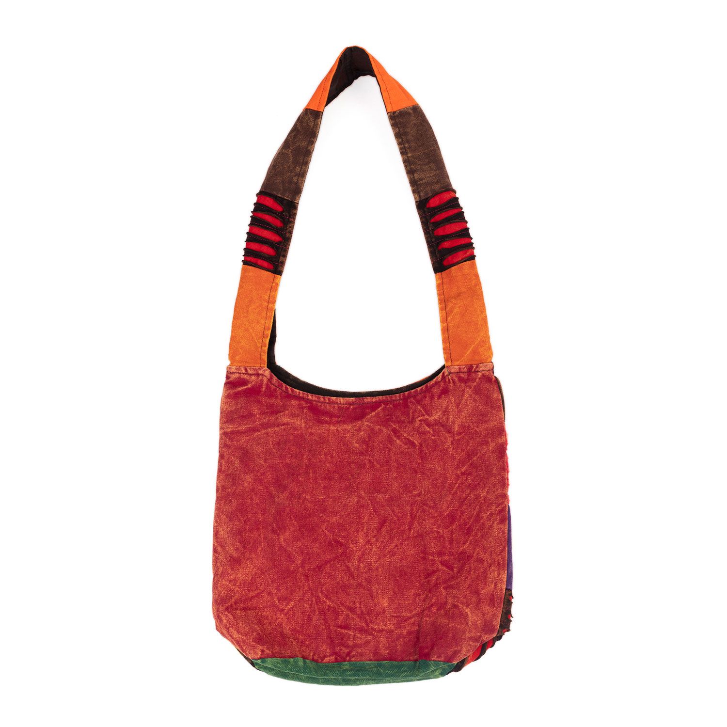 bodhi Om Shanti Tas, Patchwork - veelkleurig