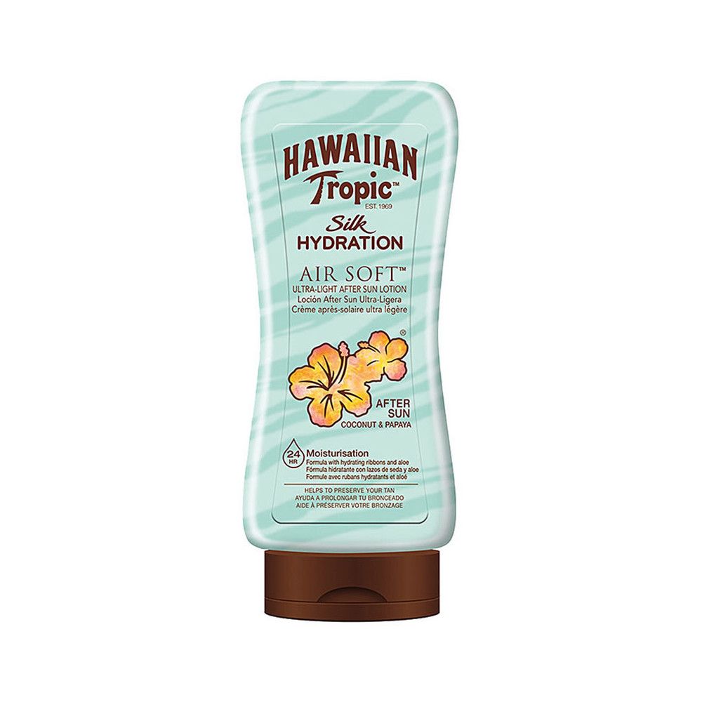 Hawaiian Tropic - Lotion Après-Soleil Silk Hydratation Ultra-Légère - Coconut & Papaya