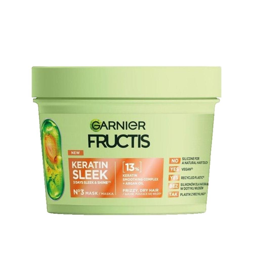 Garnier Fructis Keratin Sleek Masker Tegen Pluis