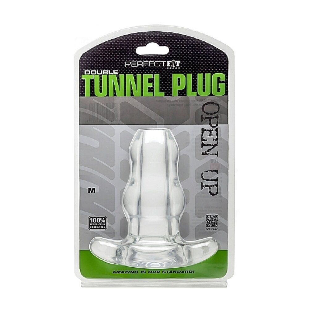 Perfectfit double tunnel plug - medium clear