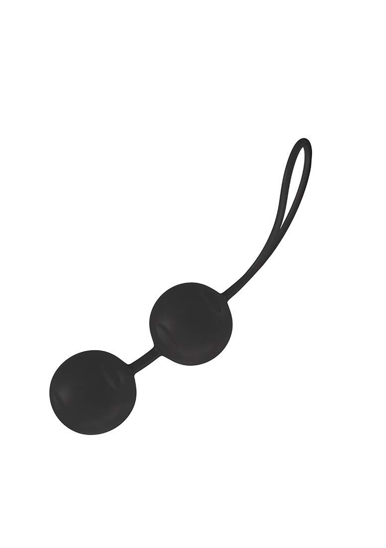 Balles noires pour le plancher pelvien avec cordon.