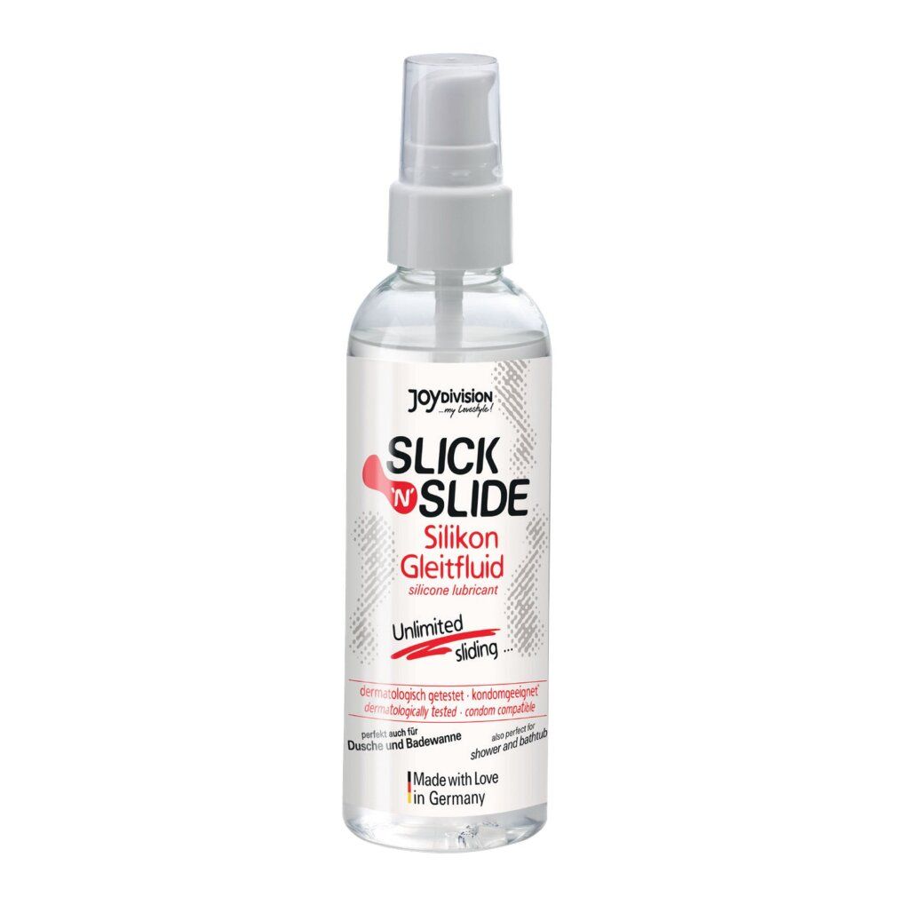 JOYDIVISION Slick'n'Slide Lubrifiant silicone dans flacon spray transparent.