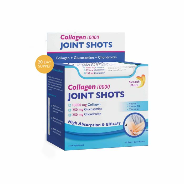 Swedish Nutra – Collagen Joint Shots 10 000 mg 20 shots de 25 ml