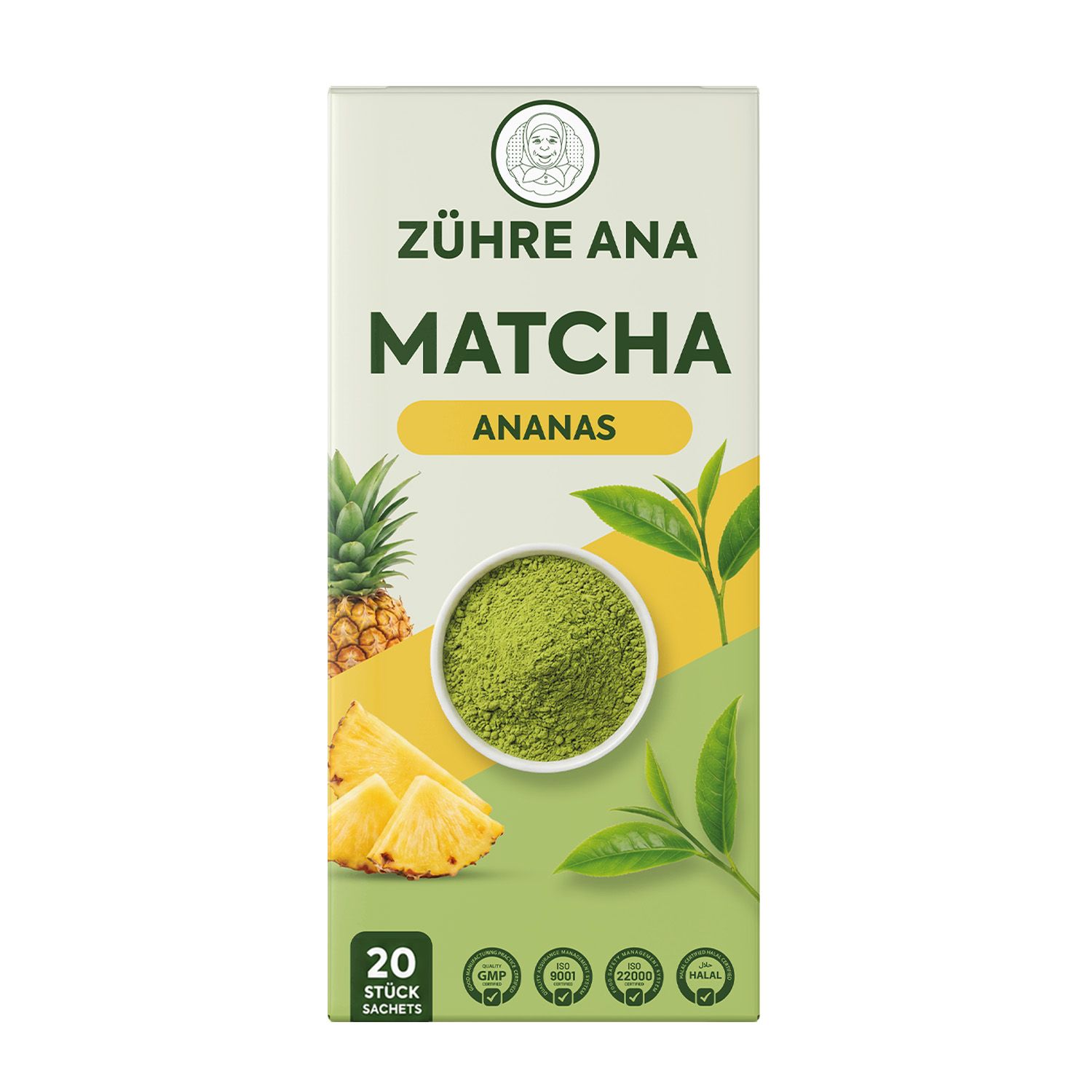 ZÜHRE ANA Thé Matcha à l'arôme d'ananas