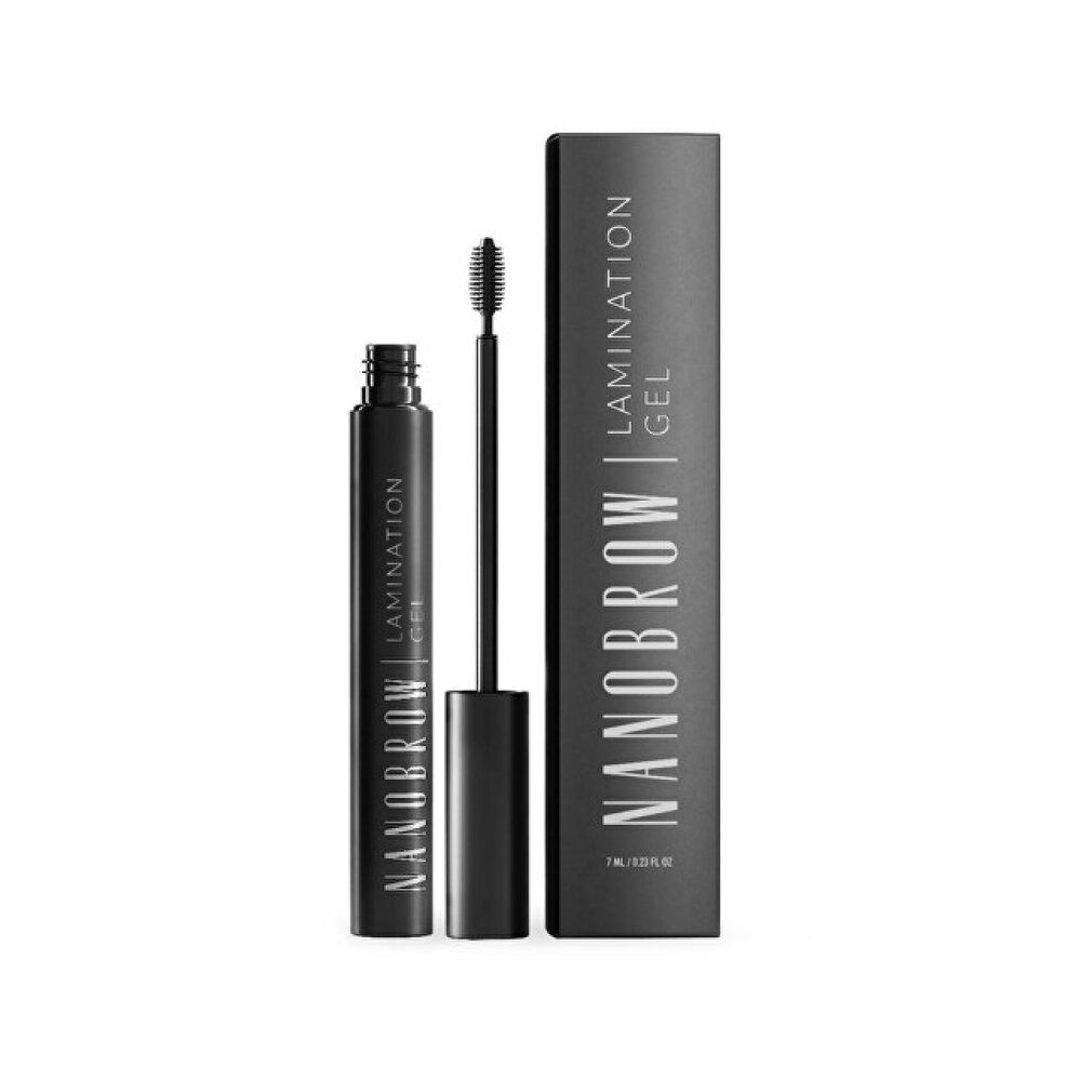 Nanobrow Lamination Gel Brown: flesje en verpakking.