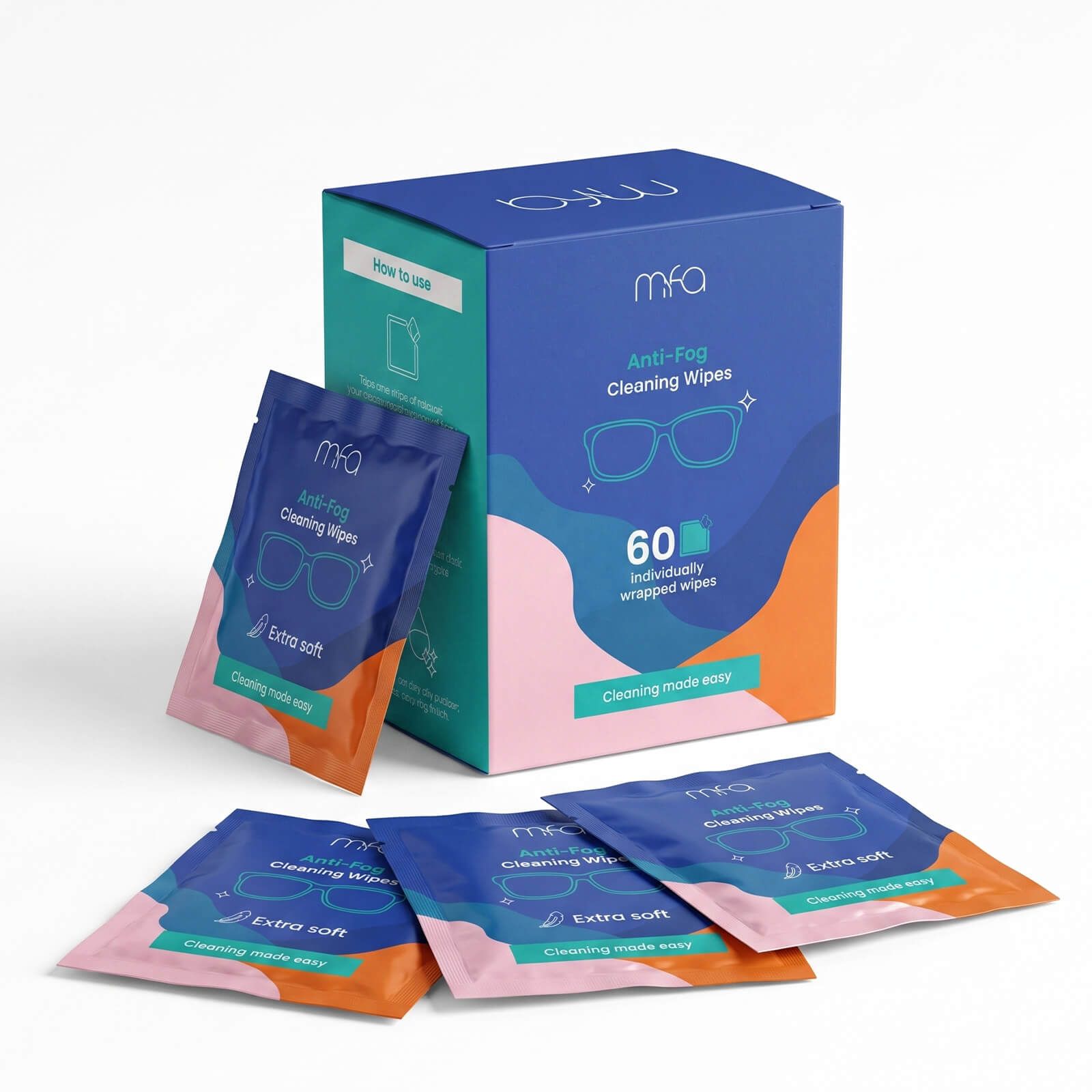 mfa® Lingettes Nettoyantes Anti-Buée pour Lunettes