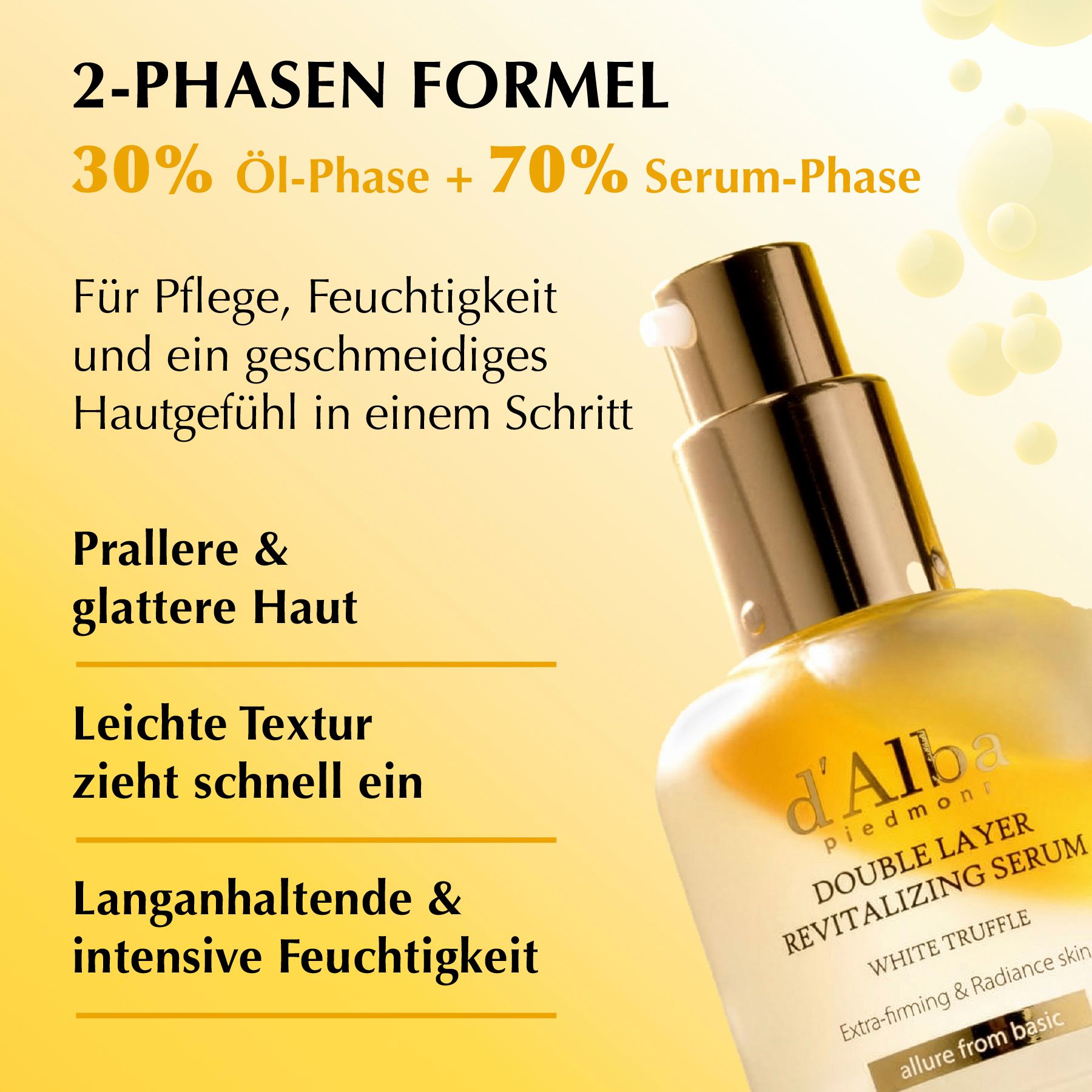 d'Alba White Truffle Double Layer Revitalizing Gezichtsserum