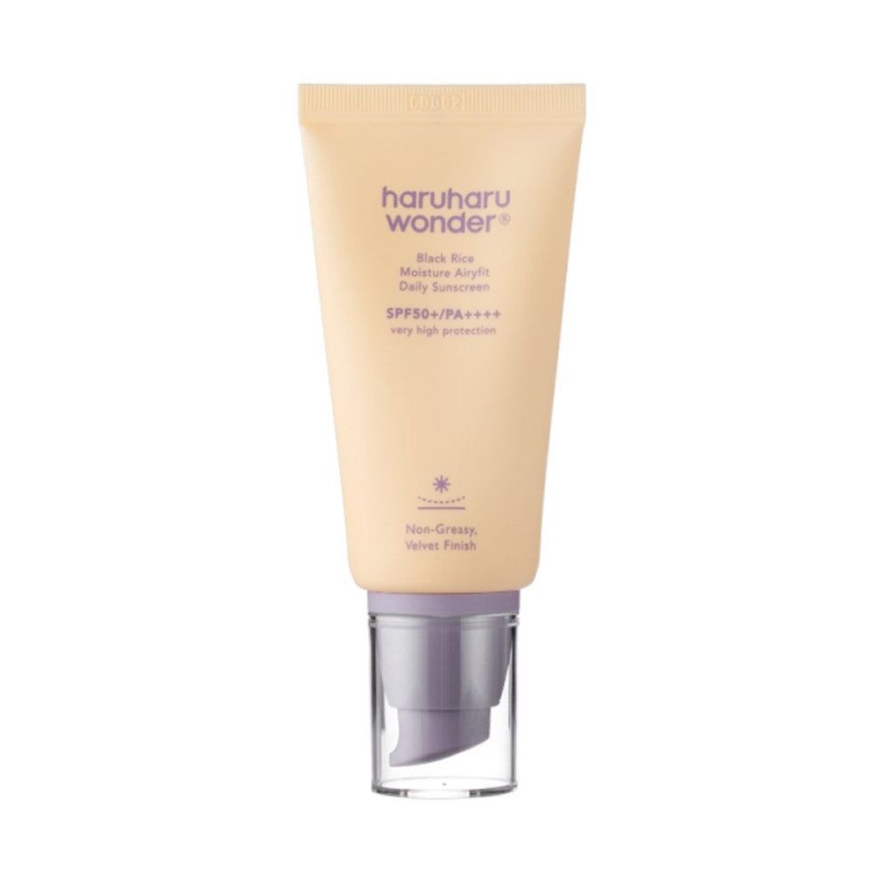 Haruharu Wonder Black Rice Moisture Airyfit Lichtere, meer hydraterende dagelijkse zonnebrandcrème