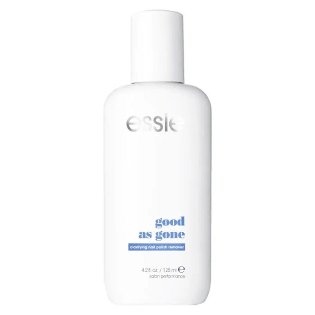 Witte fles Essie "good as gone". Bevat 125ml nagellakremover. Salon-performance.
