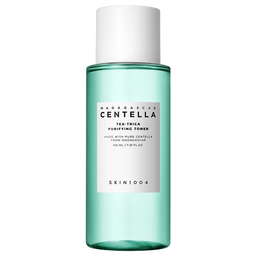 Tonique vert dans une bouteille transparente avec un bouchon blanc.