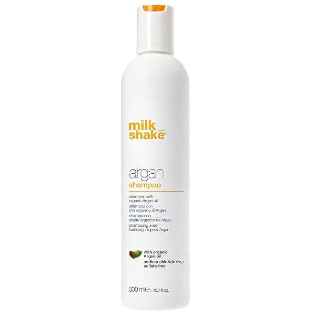Milk Shake Argan Shampoo fles, 300 ml, met arganolie, sulfaatvrij.
