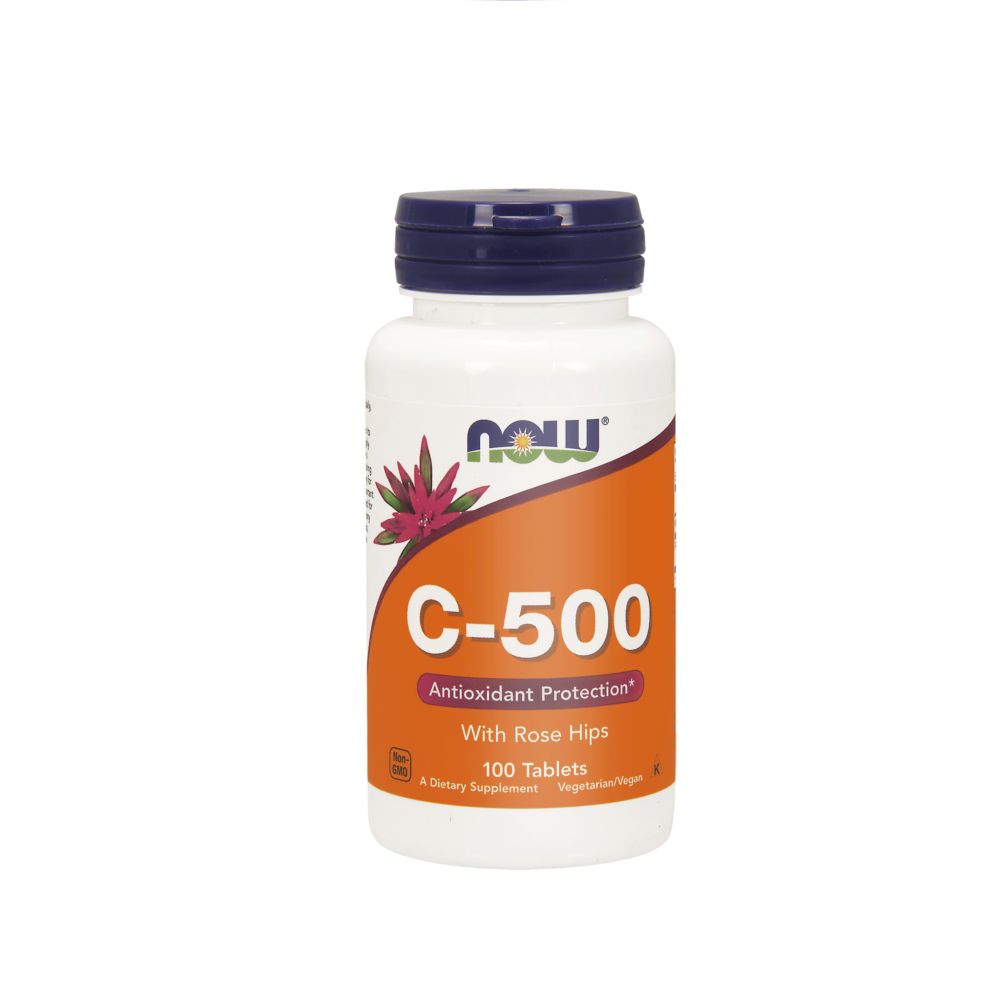 Now Foods Vitamine C-500 avec églantier