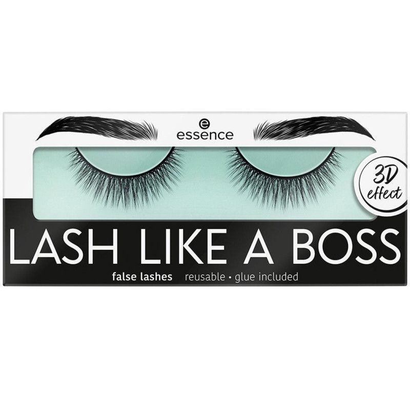 Emballage de faux cils Essence 'Lash Like a Boss' avec effet 3D.