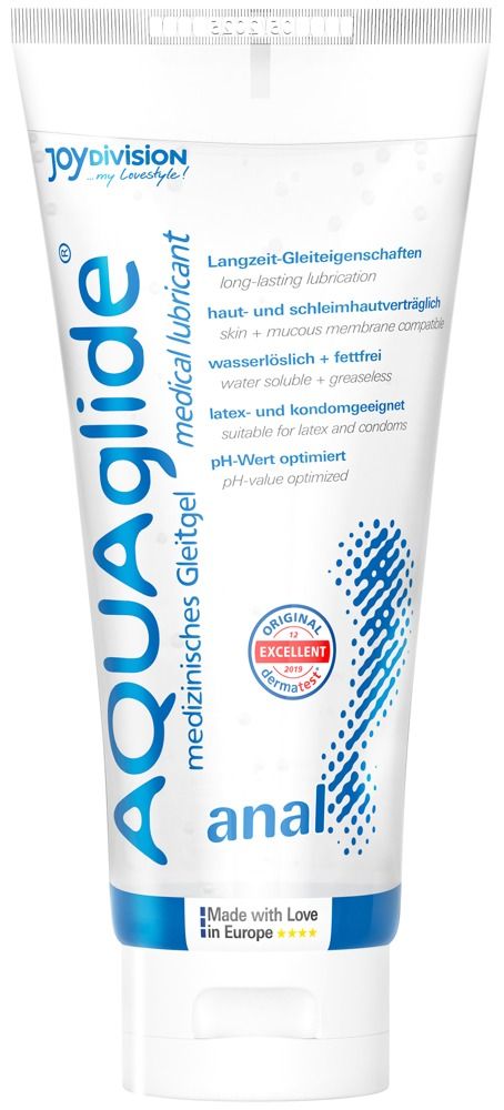 Tube de gel lubrifiant AQUA GLIDE Anal, 100ml