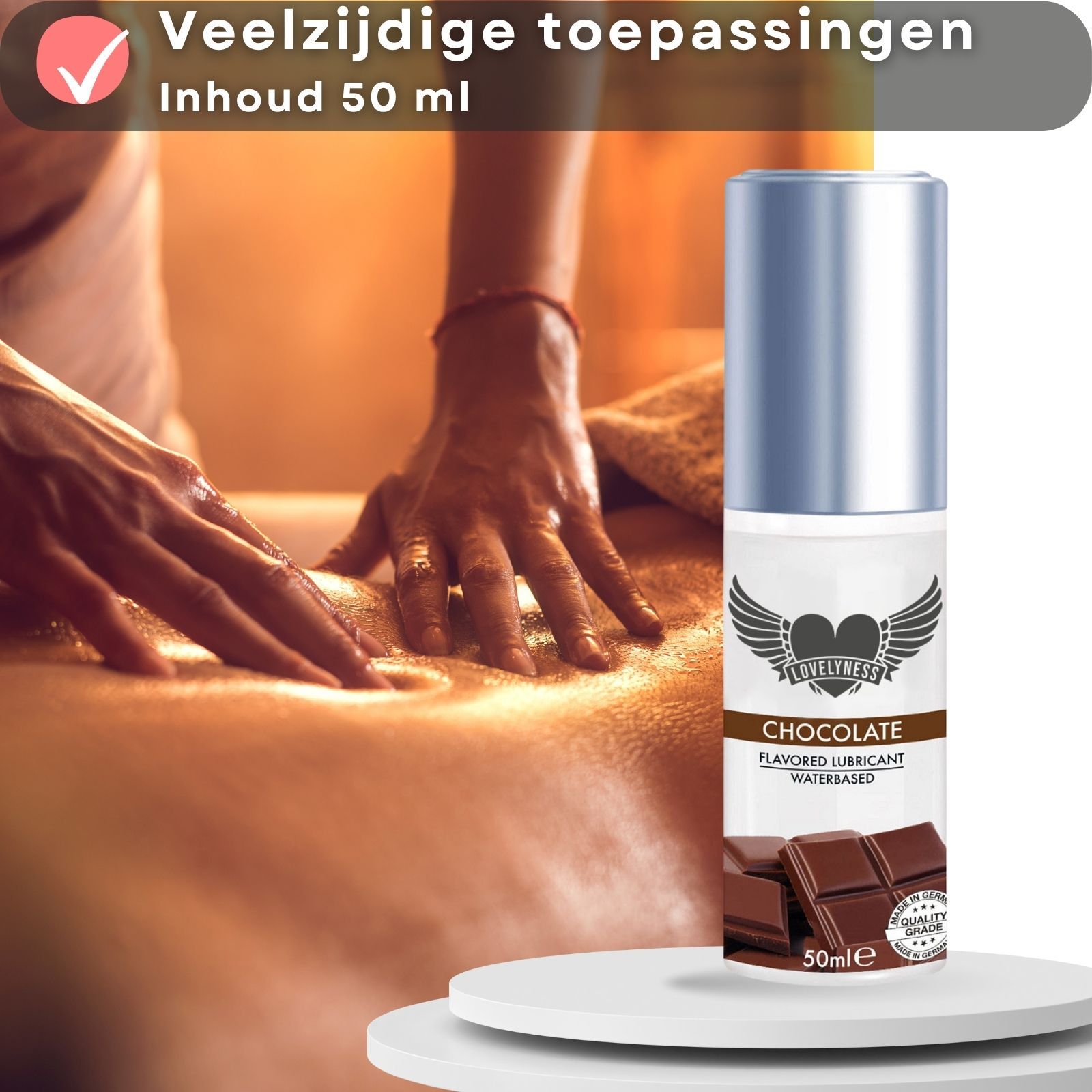 Veelzijdige toepassingen. Inhoud 50 ml. Fles met zilveren dop. 50ml.